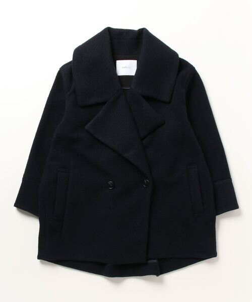 「SHIPS any」 コート ONE SIZE ネイビー レディース_画像2