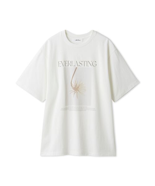 Mila Owen tシャツ フラワーモチーフフォトプリントTシャツ