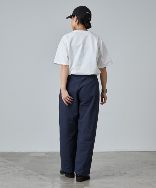 コットンツインパンツ 秋再入荷]ストライプワイドコットンパンツ | ファッション通販