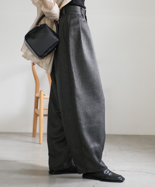 「select MOCA」 スラックス LARGE グレー レディース_画像9