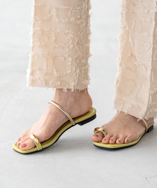 ♦︎新品♦︎ ビーチサンダル フラット ビーサン サンダル ゴールド 24cm kk00146.jpg