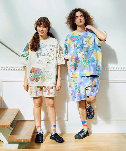 tシャツ TIE DYED HEARTS L/S TEE レディース 719CmgPInVL._UY350_.jpg
