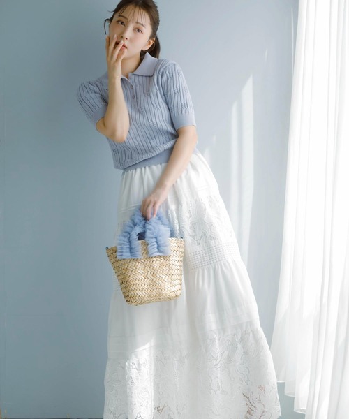 ノエラ　レース切り替えスカート NOELA｜レース切り替えスカート | Rakuten Fashion(楽天