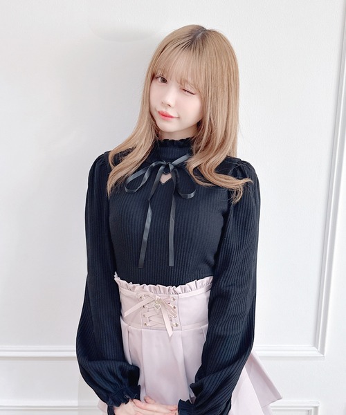 MA*RS(マーズ) tシャツ 半袖 ワントーンハートくり抜きテレコ MA*RS(マーズ) tシャツ 半袖 ワントーンハートくり抜きテレコ