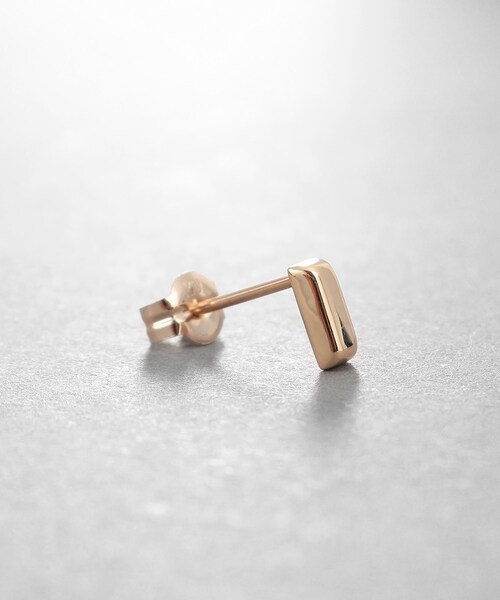 COCOSHNIK（ココシュニック） ピアス K10ホロウブリオンシェイプピアス