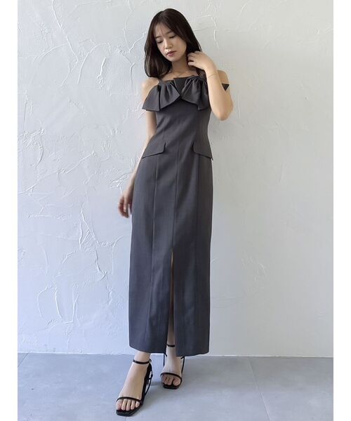 dazzlin ワンピース ツインリボンディティールワンピース : ZOZOTOWN