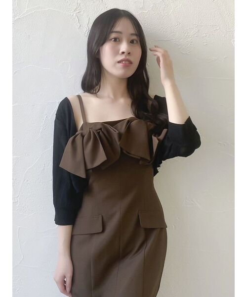 dazzlin（ダズリン） ワンピース ツインリボンディティールワンピース