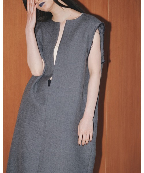 「TODAYFUL」 サロペットスカート 38inch チャコールグレー レディース_画像3