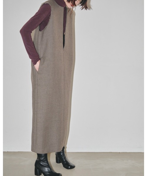 「TODAYFUL」 サロペットスカート 38inch チャコールグレー レディース_画像5