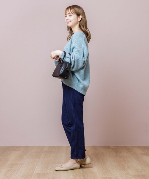 「flower」 ニットアンサンブル FREE ブルー レディース_画像5