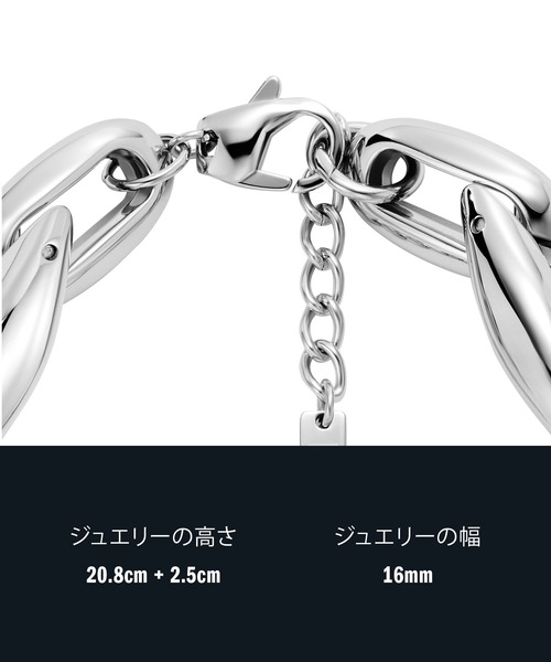 DIESEL ブレスレット ディーゼル アクセサリー メンズ シルバー