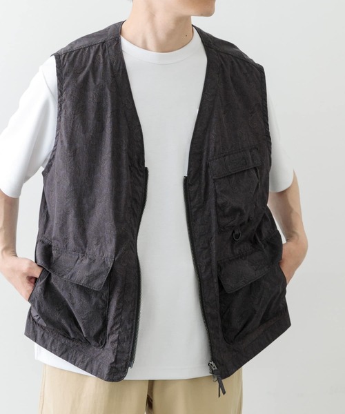 ベスト・ジレ ALYSI FW22 NET VEST. (252454_A2019CHOCO) ITEMS URBANRESEARCH ベスト ジレ 「セットアップ対応」Nylon