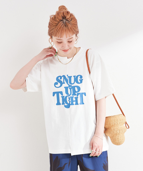 B.C STOCK tシャツ 手洗い可 / リメイク風ロゴTEE レディース