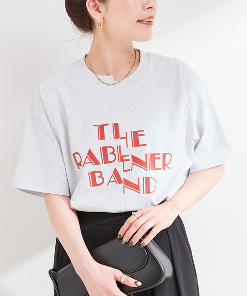 B.C STOCK tシャツ 手洗い可 / リメイク風ロゴTEE レディース