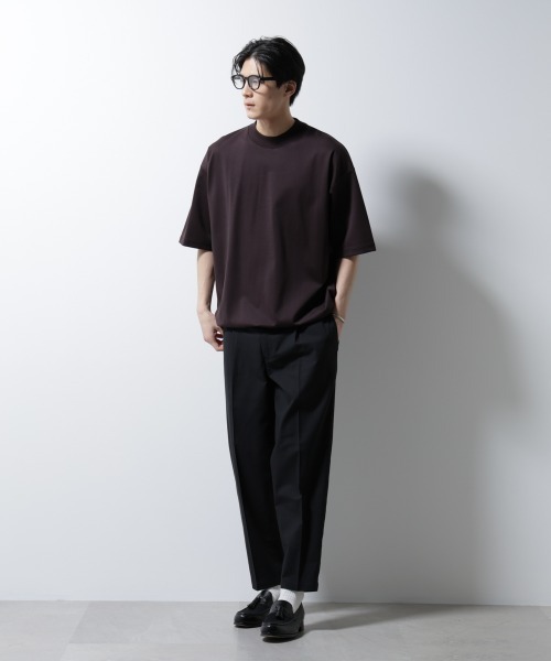 パンツ nu パンツ nu NANO universe パンツ サイドシャーリング リネン