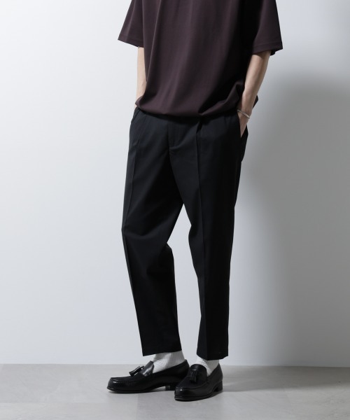 パンツ nu NANO universe パンツ サイドシャーリング リネンパンツ メンズ