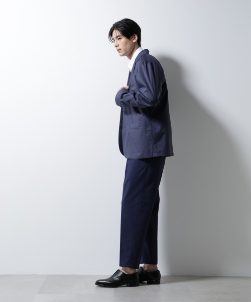 パンツ nu パンツ nu NANO universe パンツ サイドシャーリング リネン