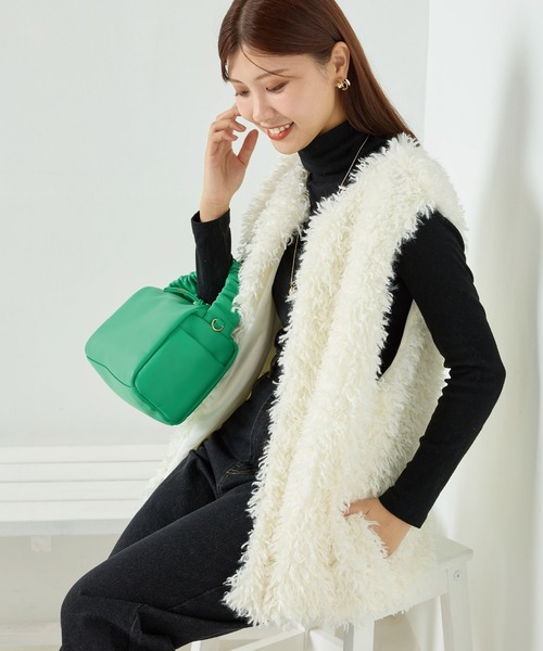 「OMNES」 ベスト FREE ブラウン レディース_画像5