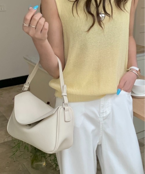 FINEnough ショルダーバッグ バッグ フラップハンドル2WAYショルダー