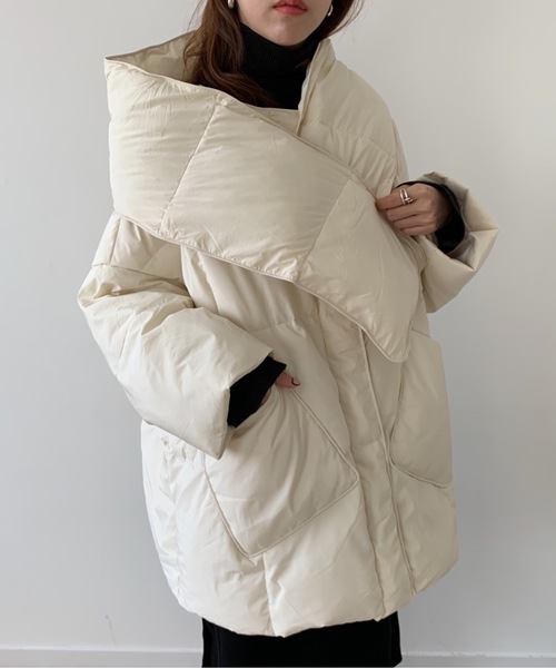 Didot.showroom ダウンジャケット FREE アイボリー レディース