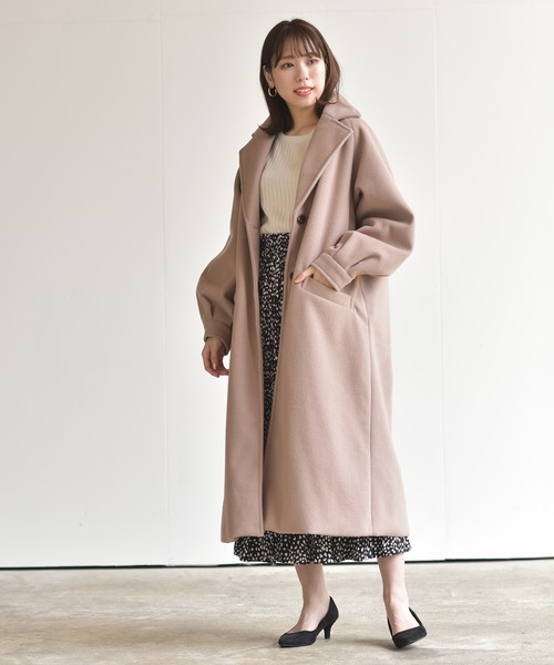 「rps」 チェスターコート M モカ レディース_画像5