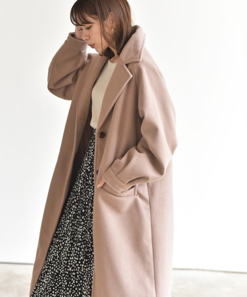 「rps」 チェスターコート M モカ レディース_画像6