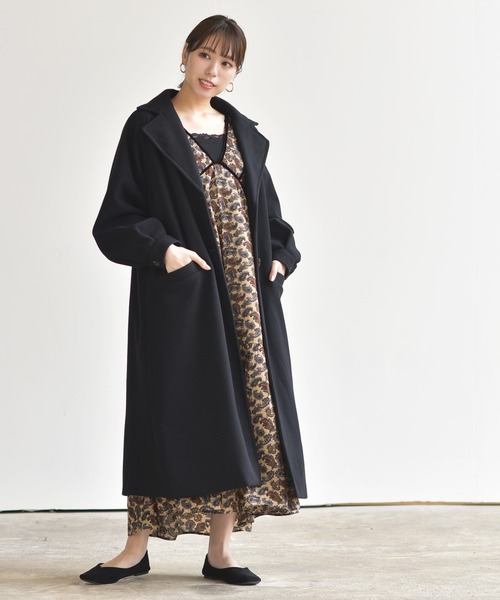 「rps」 チェスターコート M モカ レディース_画像7