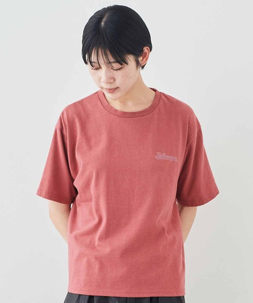 tシャツ ＭＥＤＥ１９Ｆ　ＶＯＬＫＳ　ＷＡＧＥＮ　ｆｏｒ　ＭＥＤＥ１９Ｆ　洗いをかけたくったりＴシャツ レディース