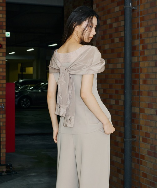 ANDRESD パンツドレス ノットシャツドッキングセットアップドレス