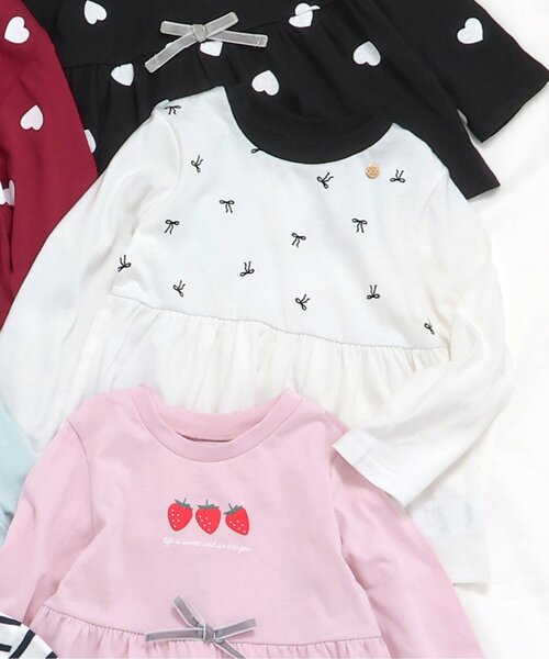 apres les cours（アプレレクール） tシャツ ペプラムフレア長袖T
