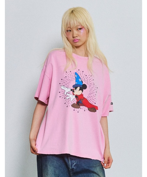 tシャツ little sunny bite Disney collection / fantasia mickey mouse big tee レデ Little sunny bite tシャツ little Disney collection