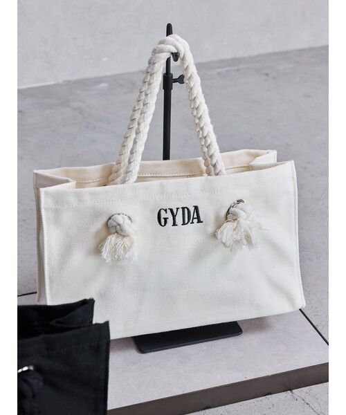 GYDA トートバッグ 白 ジェイダ GYDA GYDAトートBAG （アイボリー） -靴＆ファッション通販