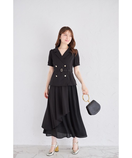 お値下げ　WAKO 絹100%MADE IN ITALYワンピース 羽織セット お値下げ WAKO 絹100%MADE IN ITALYワンピース 羽織セット
