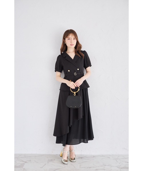 tocco closet ワンピース ベルト付きセットアップ風トレンチ