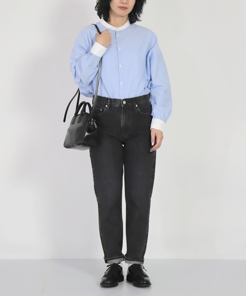 「D.M.G.」 加工デニムパンツ L ブラック レディース