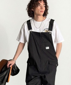 オーバーオール サロペット フロントジップ仕様ルーズオーバーオールFront-Zip Loose Overalls メンズ