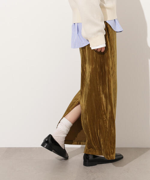 nowos ロングスカート M コットン ストライプロングスカート | ブランド古着の買取・委託販売