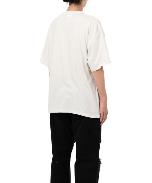KAMIYA tシャツ Motorbike Messengers” Distressed T-shirt