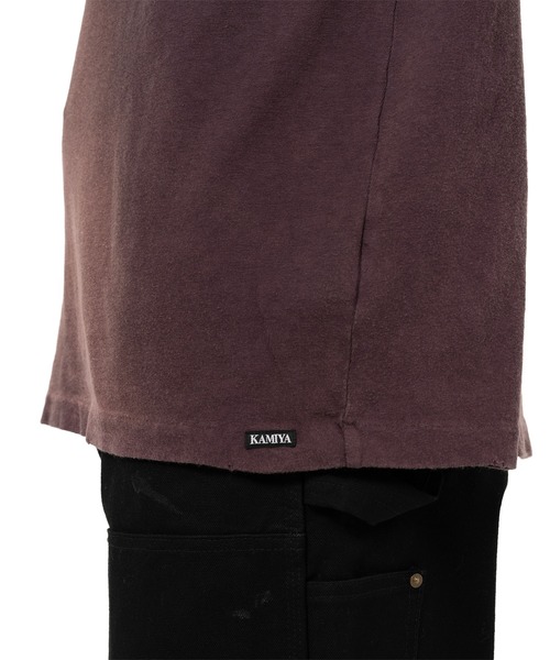 KAMIYA tシャツ Motorbike Messengers” Distressed T-shirt
