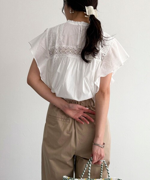 「fredy emue」 半袖ブラウス 38 ブラック レディース_画像5