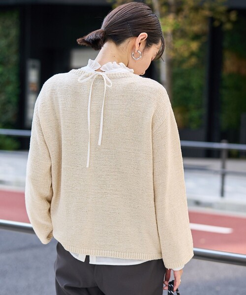 coen（コーエン） ニット セーター テープヤーンボートネックニット