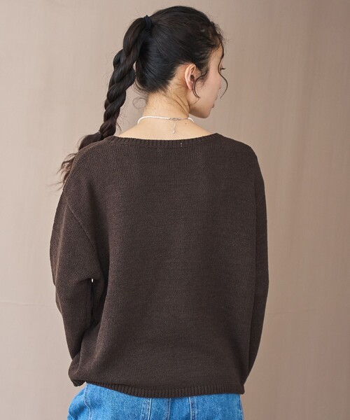 coen（コーエン） ニット セーター テープヤーンボートネックニット