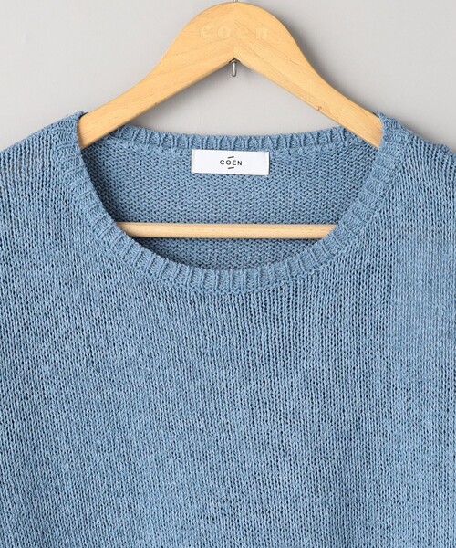 coen（コーエン） ニット セーター テープヤーンボートネックニット