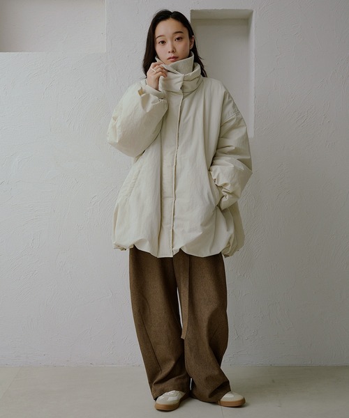 apres jour clair バルーン中綿アウター　アイボリー　フリー　新品 apres jour（アプレジュール） ブルゾン アウター 「apres jour clair