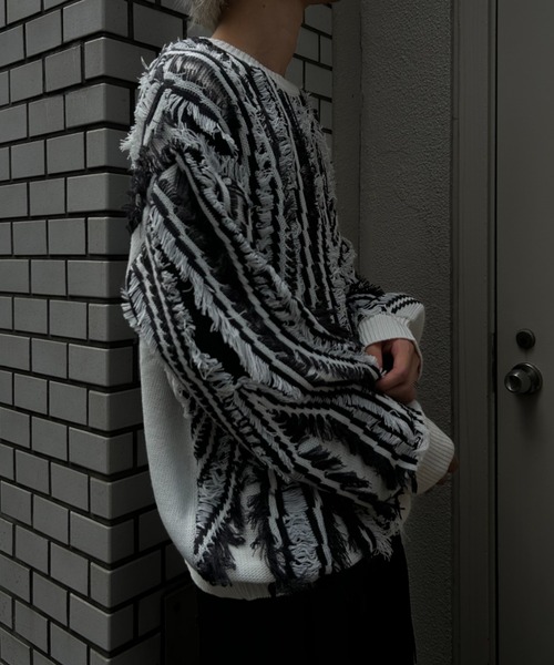 セーター ニット フリンジニットプルオーバー メンズ | CREARE -LINO- | 15