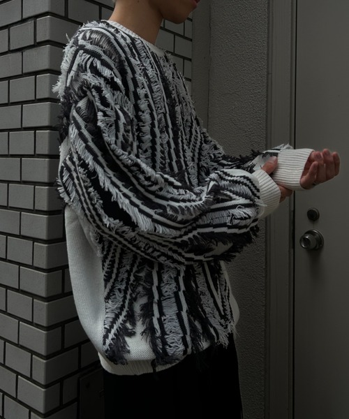 セーター ニット フリンジニットプルオーバー メンズ | CREARE -LINO- | 05