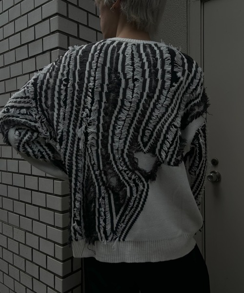セーター ニット フリンジニットプルオーバー メンズ | CREARE -LINO- | 17