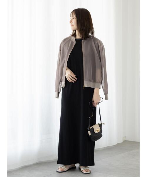 「Te chichi TERRASSE」 半袖ワンピース F ブラック レディース_画像3