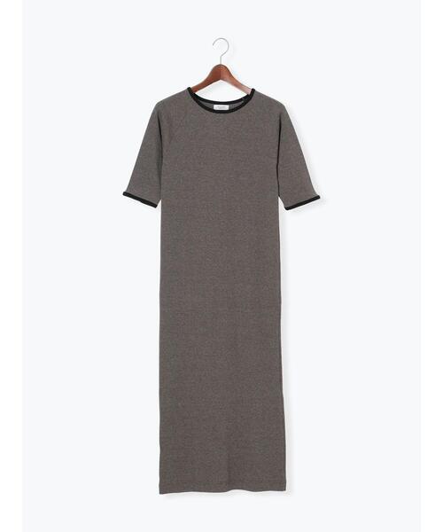 「Te chichi TERRASSE」 半袖ワンピース F ブラック レディース_画像8