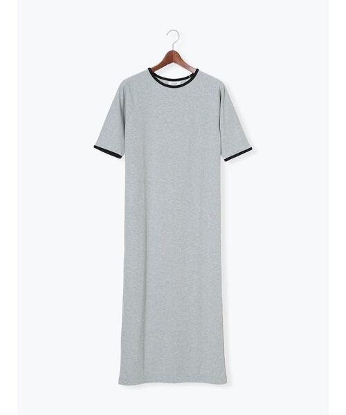 「Te chichi TERRASSE」 半袖ワンピース F ブラック レディース_画像9
